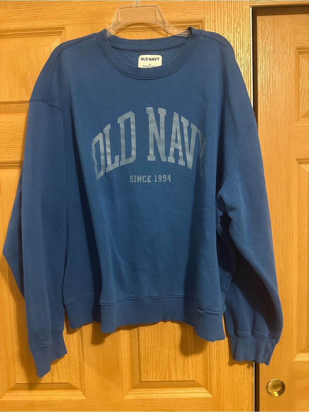 Old Navy Women's Blue Pullover Sweatshirt with Logo
